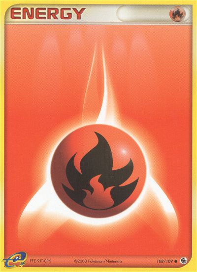 Fire Energy (108/109) - Ruby & Sapphire Pokémon Card