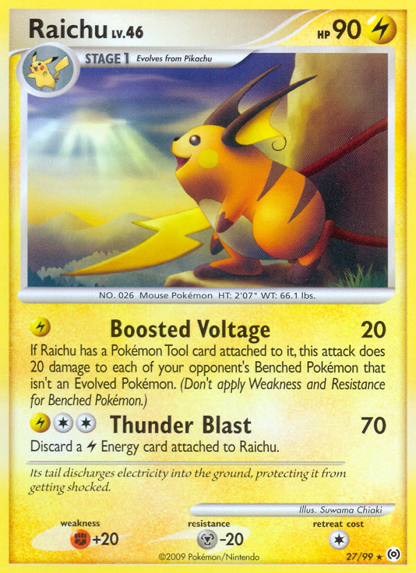 Raichu (27/99) - Arceus Pokémon Card