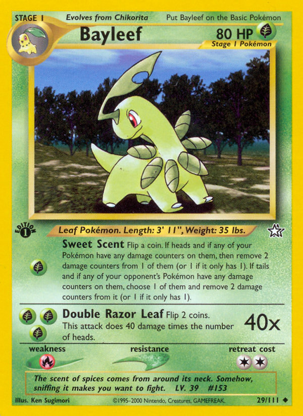 Bayleef (29/111) - Neo Genesis Pokémon Card