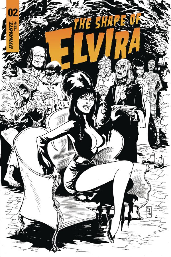 Elvira: The Shape of Elvira #2 (30 Copy Acosta B&w Cover)