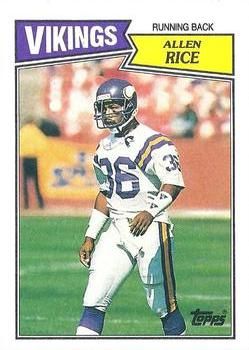 Allen Rice 1987 Topps #201 Sports Card