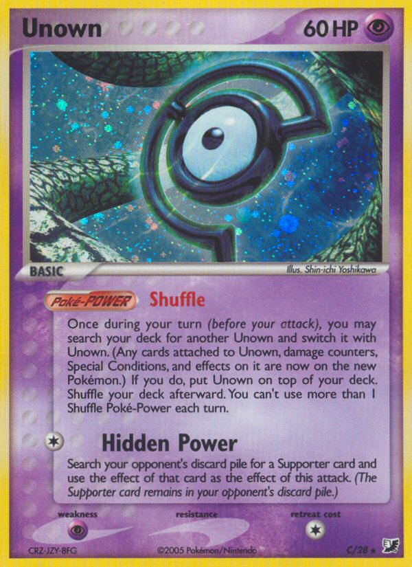 Unown (C) - Unseen Forces Pokémon Card