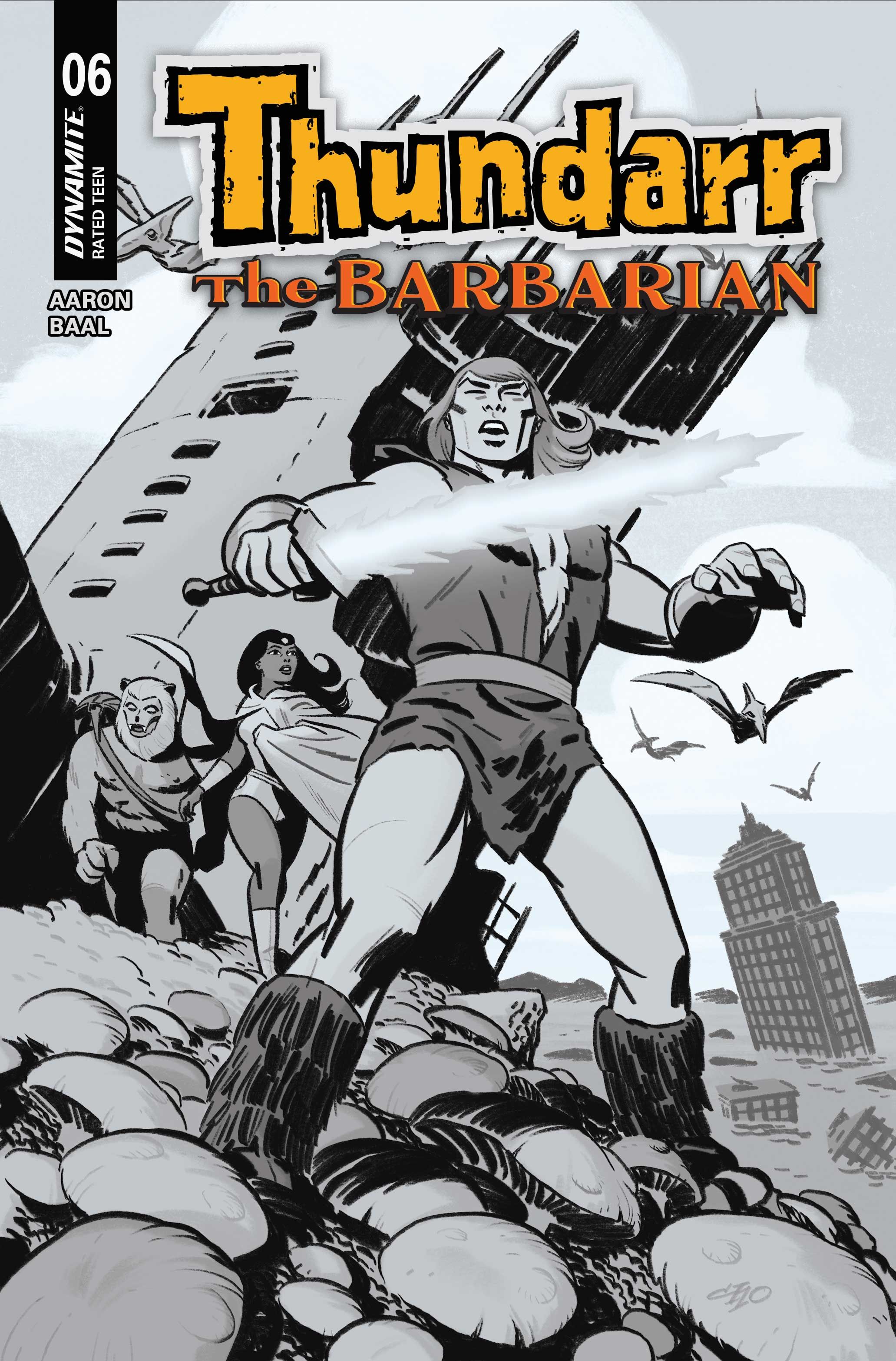 Thundarr The Barbarian #6 (Cvr F Inc 1:10 Michael Cho Line Art Variant) Comic