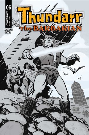 Thundarr The Barbarian #6 (Cvr F Inc 1:10 Michael Cho Line Art Variant)