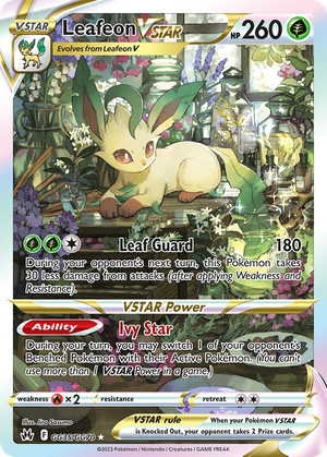 Leafeon VSTAR (GG35) - Crown Zenith Galarian Gallery