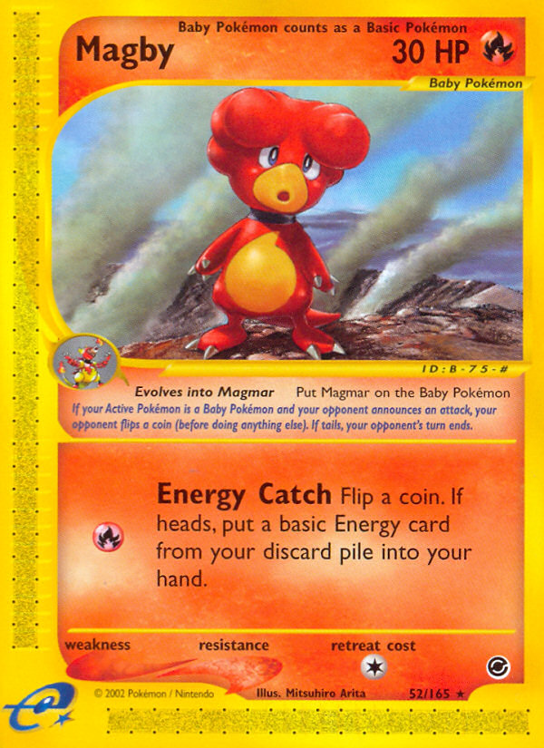 Magby (52/165) - Expedition Base Set Pokémon Card