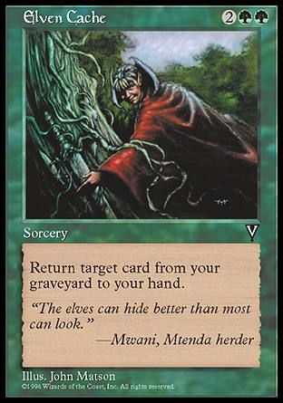 Elven Cache (Visions) Trading Card