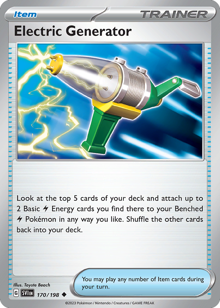 Electric Generator (170/198) - Scarlet & Violet Pokémon Card