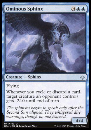 Ominous Sphinx (Hour of Devastation) Trading Card