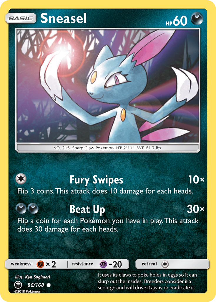 Sneasel (86/168) - Celestial Storm Pokémon Card