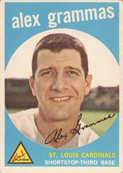 Alex Grammas 1959 Topps #6 Sports Card