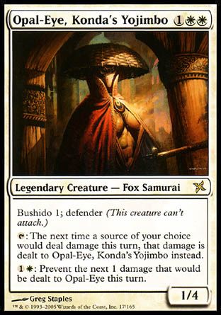 Opal-Eye, Konda's Yojimbo (Betrayers of Kamigawa) Trading Card