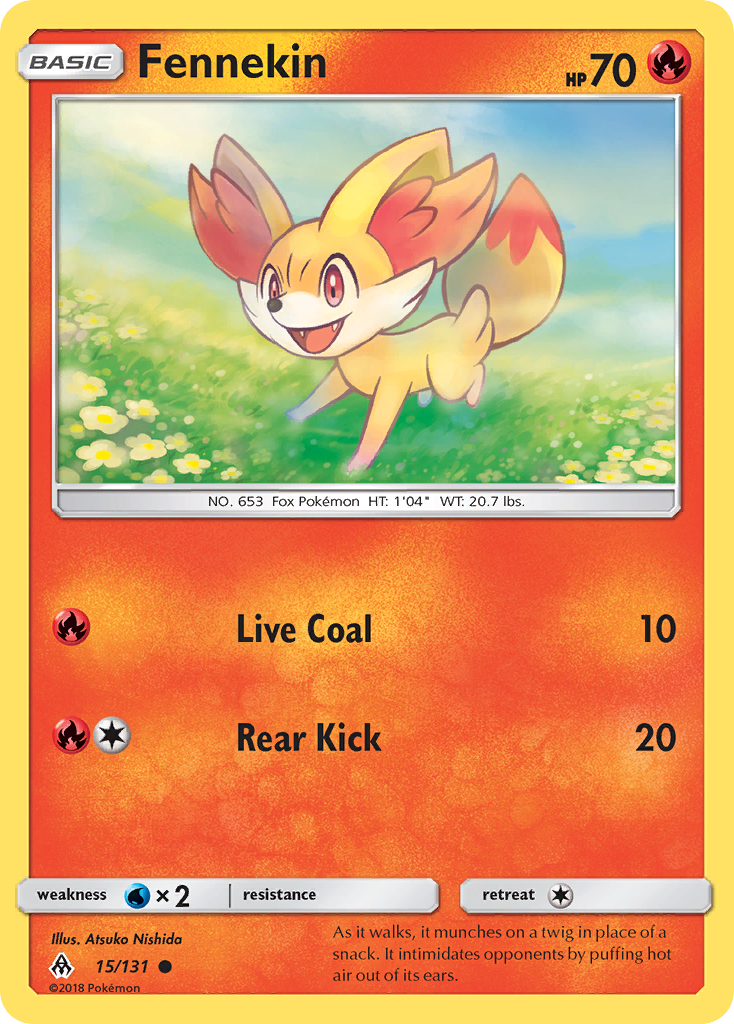 Fennekin (15/131) - Forbidden Light Pokémon Card