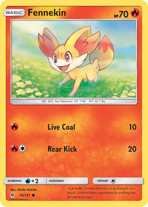 Fennekin (15/131) - Forbidden Light