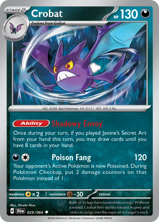 Crobat (29/64) - Shrouded Fable Pokémon Card