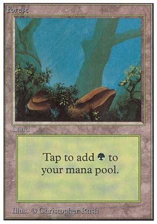 Forest (Mushrooms) (Unlimited) Trading Card