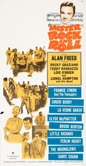 Mister Rock & Roll Three-Sheet Film Promotional 1957 Concert Poster