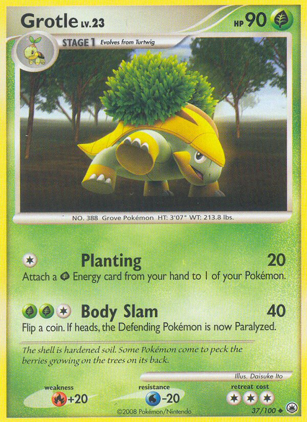 Grotle (37/100) - Majestic Dawn Pokémon Card