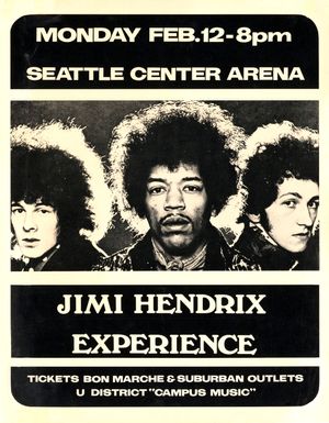 Jimi Hendrix Experience Seattle Center Arena 1968