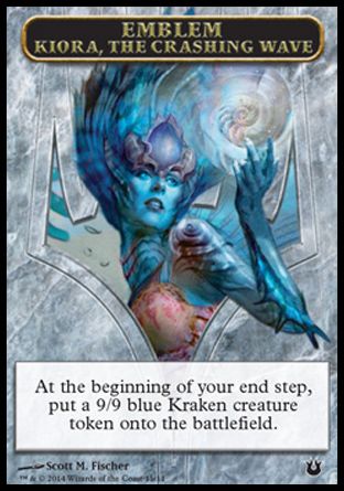 Emblem Kiora, the Crashing Wave (Born of the Gods) Trading Card