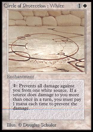 Circle of Protection: White (Beta) Trading Card
