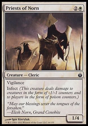 Priests of Norn (Mirrodin Besieged) Trading Card