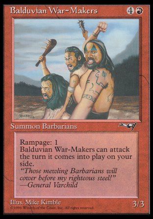 Balduvian War-Makers (Alliances) Trading Card