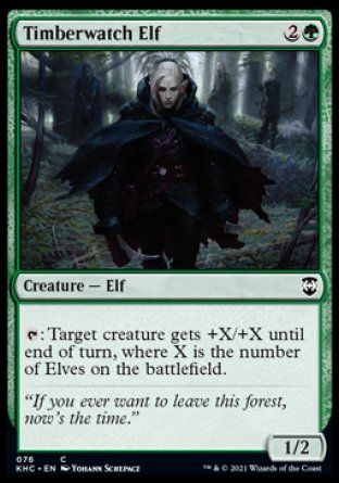 Timberwatch Elf (Kaldheim Commander Decks) Trading Card