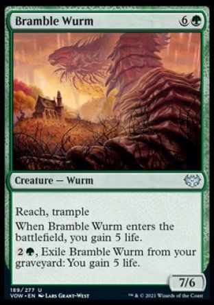 Bramble Wurm (Innistrad: Crimson Vow) Trading Card