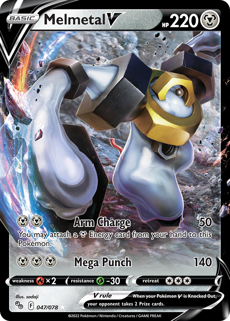 Melmetal V (47/78) - Pokémon GO Pokémon Card