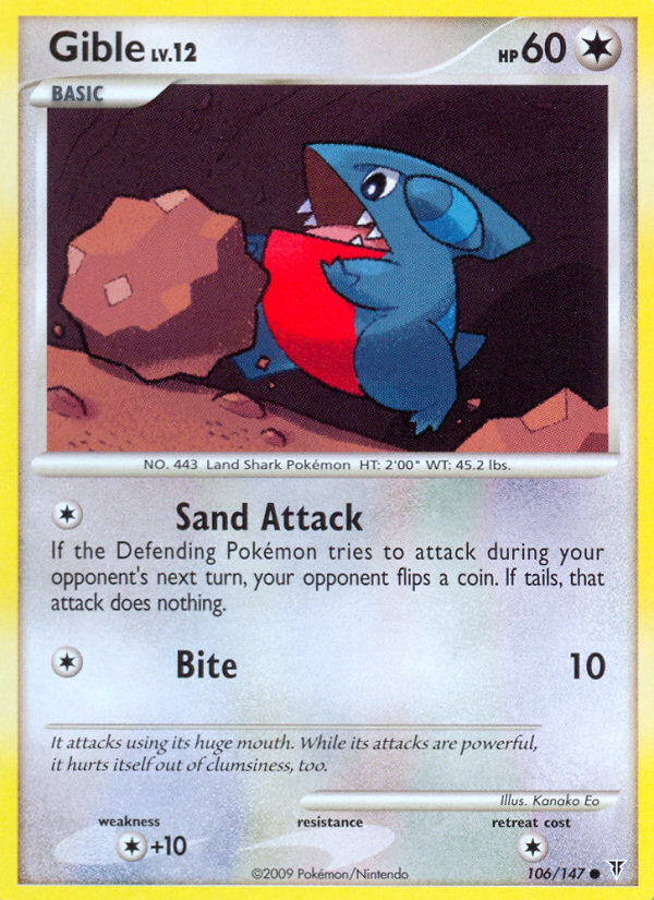 Gible (106/147) - Supreme Victors Pokémon Card