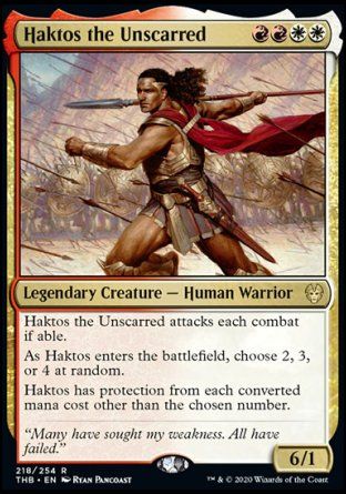 Haktos the Unscarred (Theros Beyond Death) Trading Card