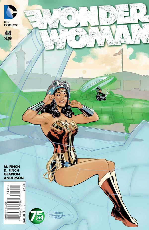 Wonder Woman #44 (Green Lantern 75 Variant Cover)