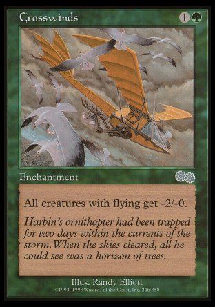 Crosswinds (Urza's Saga) Trading Card