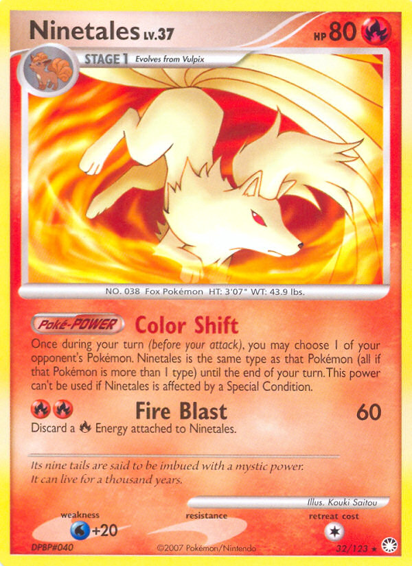 Ninetales (32/123) - Mysterious Treasures Pokémon Card