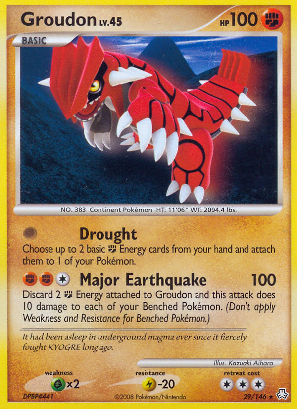 Groudon (29/146) - Legends Awakened Pokémon Card