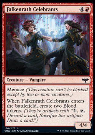 Falkenrath Celebrants (Innistrad: Crimson Vow) Trading Card