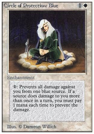 Circle of Protection: Blue (Unlimited) Trading Card