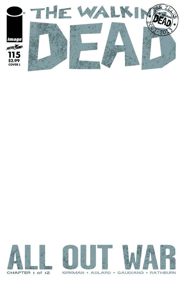 The Walking Dead #115 (Cover L Blank)