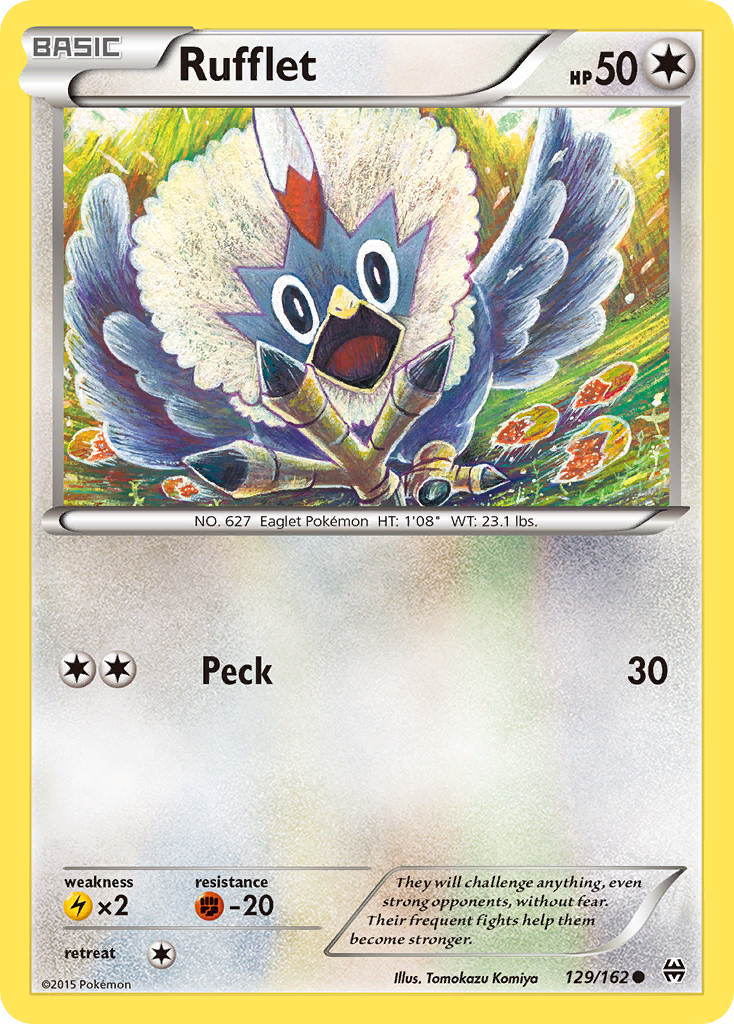 Rufflet (129/162) - BREAKthrough Pokémon Card