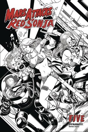 Mars Attacks Red Sonja #5 (10 Copy Kitson B&w Cover)