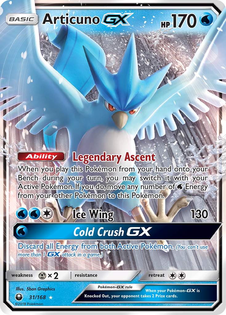 Articuno GX (31/168) - Celestial Storm Pokémon Card