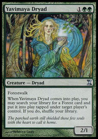 Yavimaya Dryad (Time Spiral) Trading Card