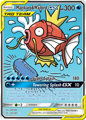 Magikarp & Wailord GX (161/181) - Team Up