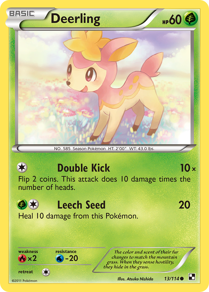 Deerling (13/114) - Black & White Pokémon Card