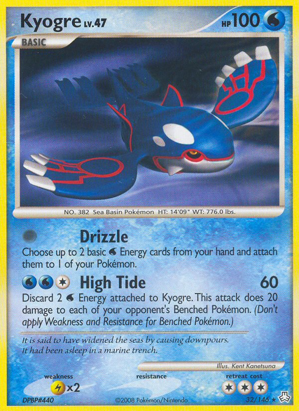 Kyogre (32/146) - Legends Awakened Pokémon Card