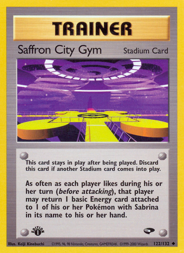 Saffron City Gym (122/132) - Gym Challenge (1st Edition) Pokémon Card