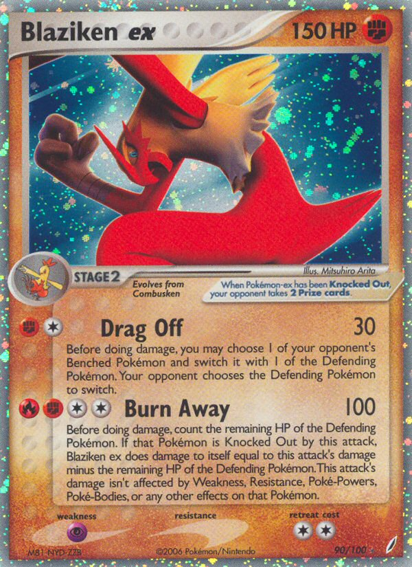 Blaziken ex (90/100) - Crystal Guardians Pokémon Card