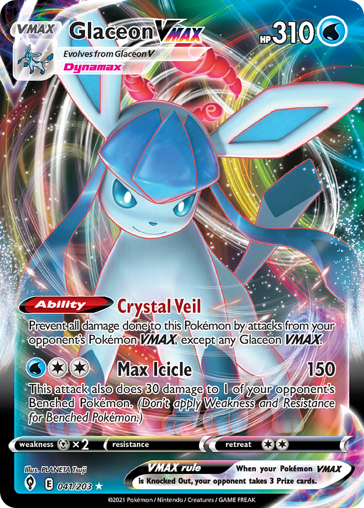 Glaceon VMAX (41/203) - Evolving Skies Pokémon Card