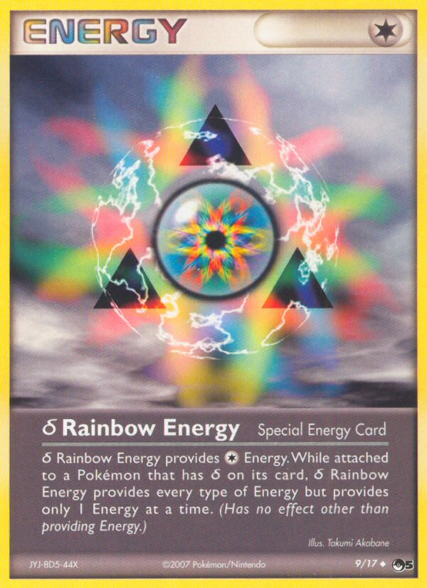 δ Rainbow Energy (9/17) - POP Series 5 Pokémon Card